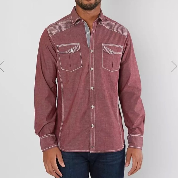 Buckle Other - Men's Buckle Black Button Front Shirt - M- Tailored Fit